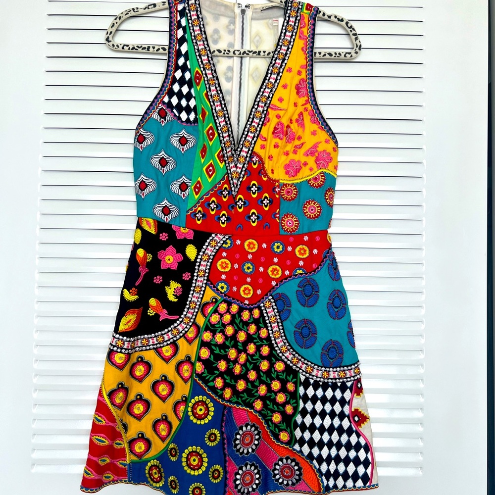 Alice + Olivia Patchwork Dress